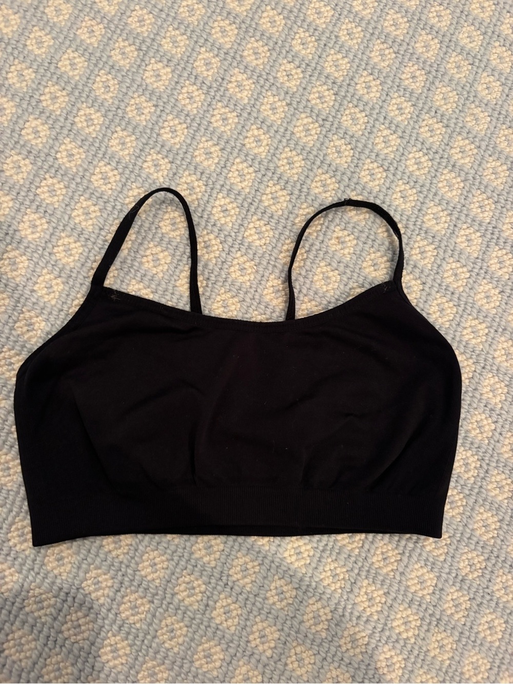 Splits59 Black Seamless Crop Bralette